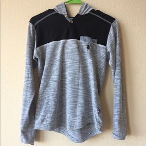 English Laundry long sleeved hooded shirt